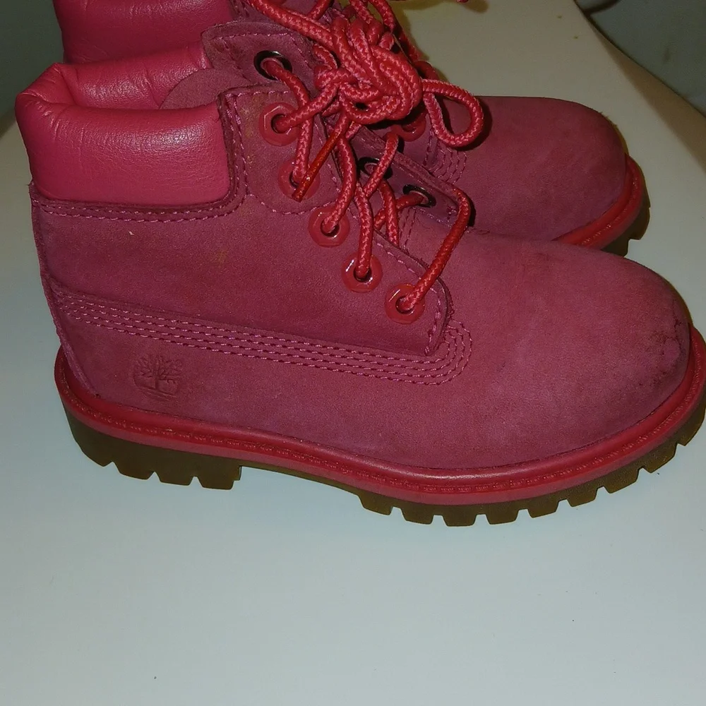Timberland Pink Toddler‎ girls boots Size 8